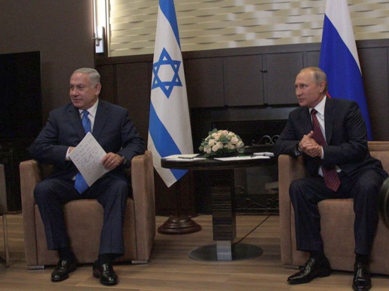 PM Netanyahu with Russian President Putin in Sochi